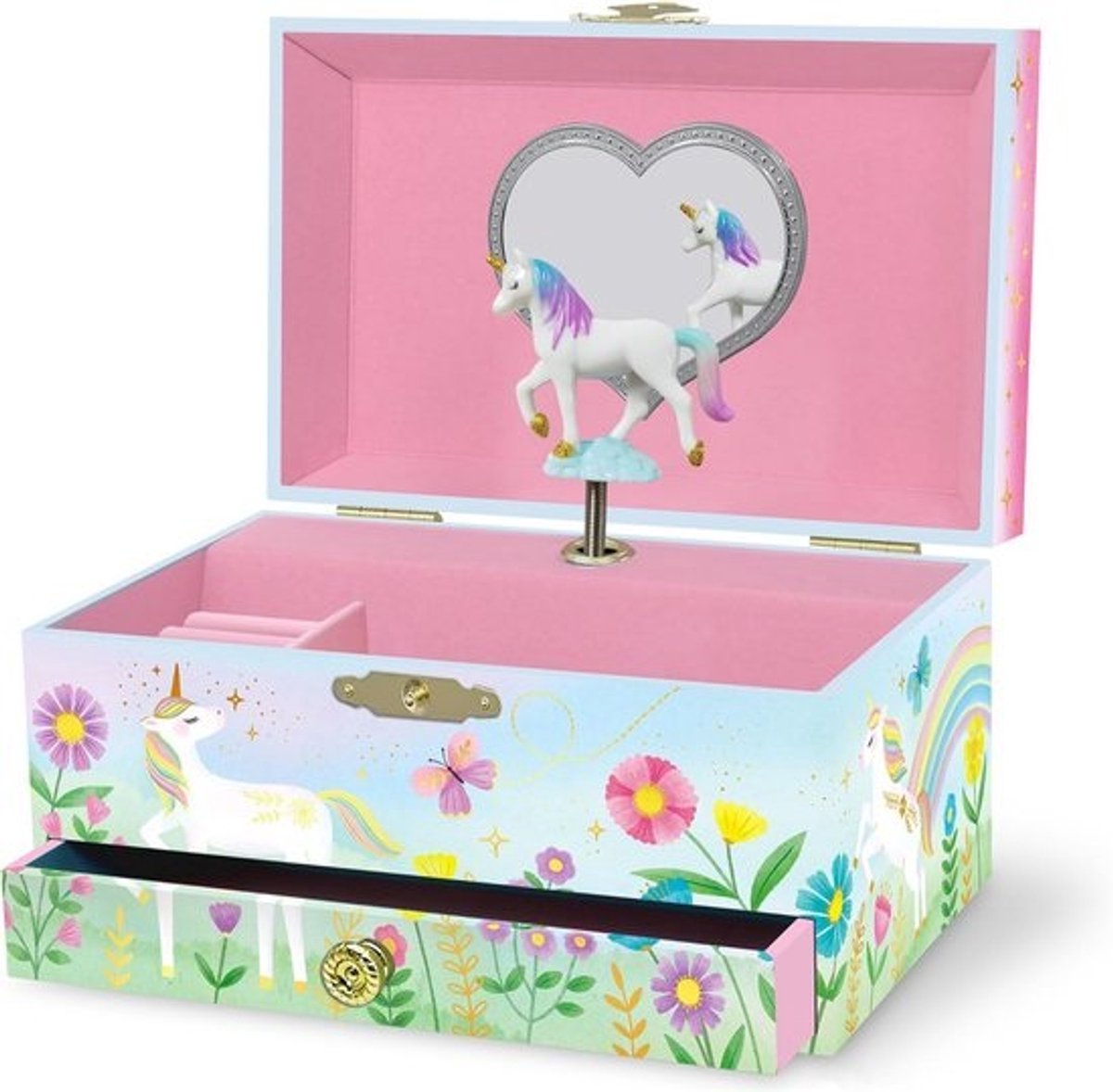 Muzikale Paarden Sieraden Doos voor Meisjes - Dansend Paard Muziekdoos voor Kinderen, Sieraden Dozen en Verjaardagscadeau voor Kinderen van 3-10 Jaar