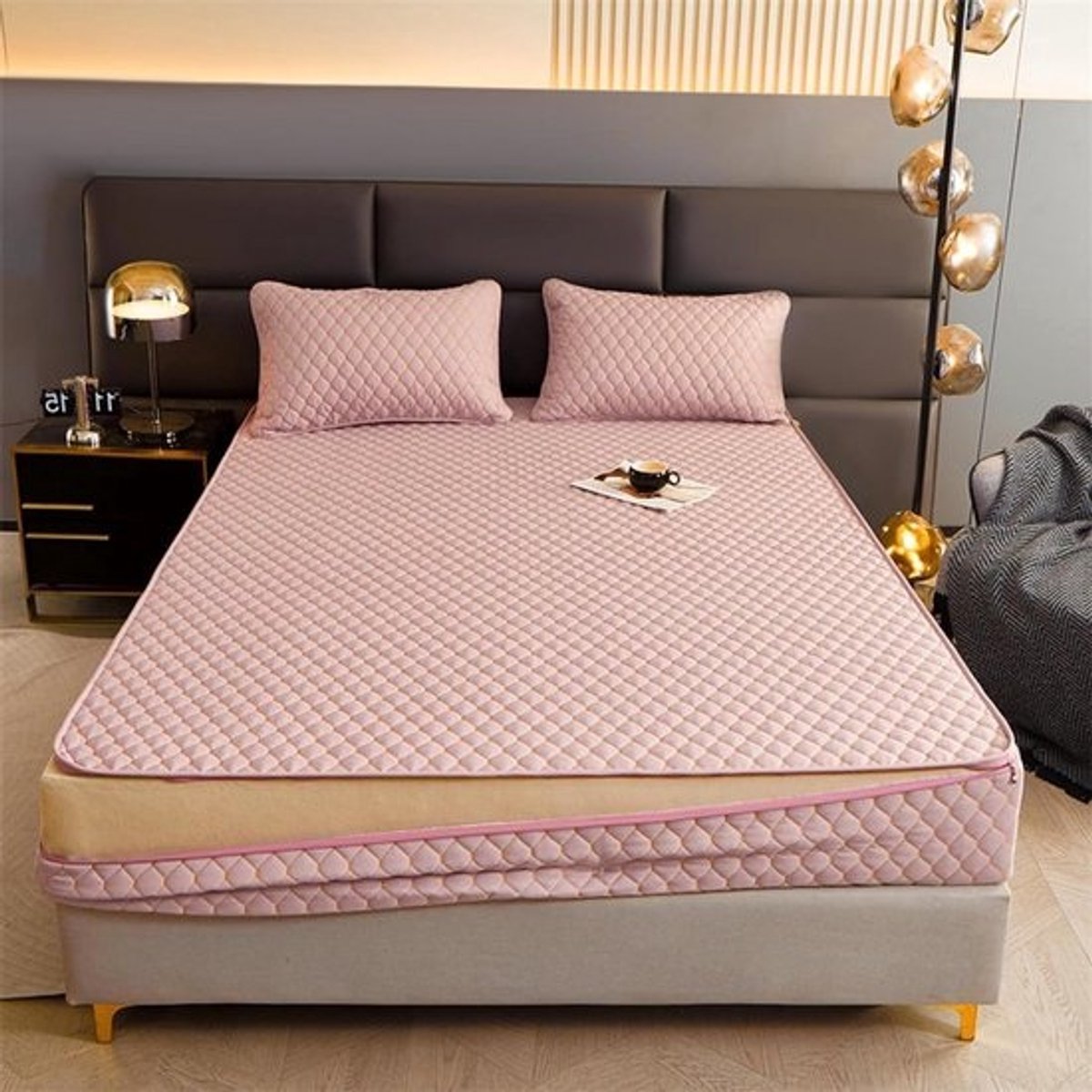 Matrasbeschermer met rits - Matrashoes Beschermhoes - Matras beschermen - 6-zijdige volledige omhulling - 80 x 200 + 21 cm