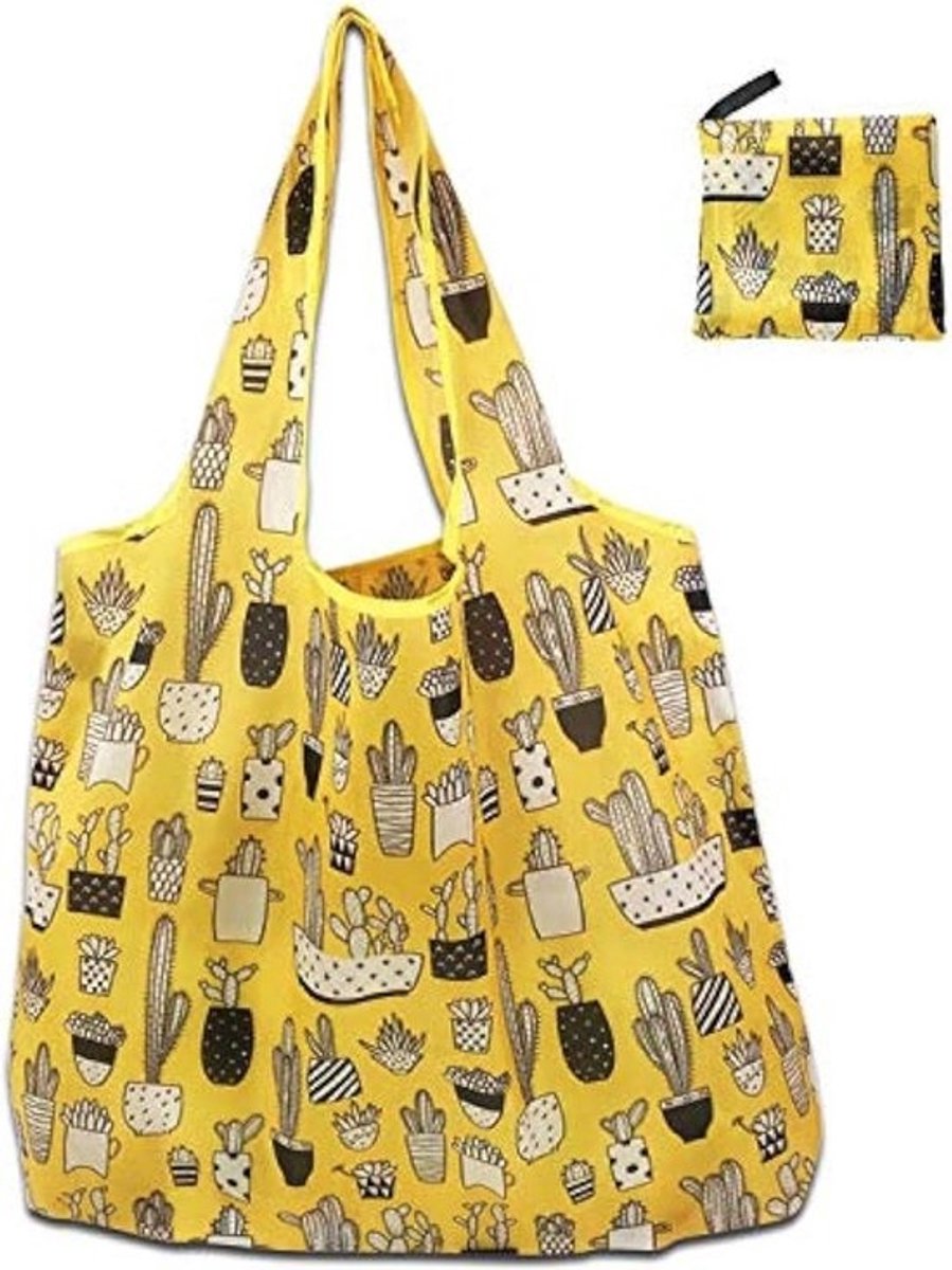 Extra Grote Opvouwbare Boodschappentas Dames - Herbruikbare Eco Tote Tas