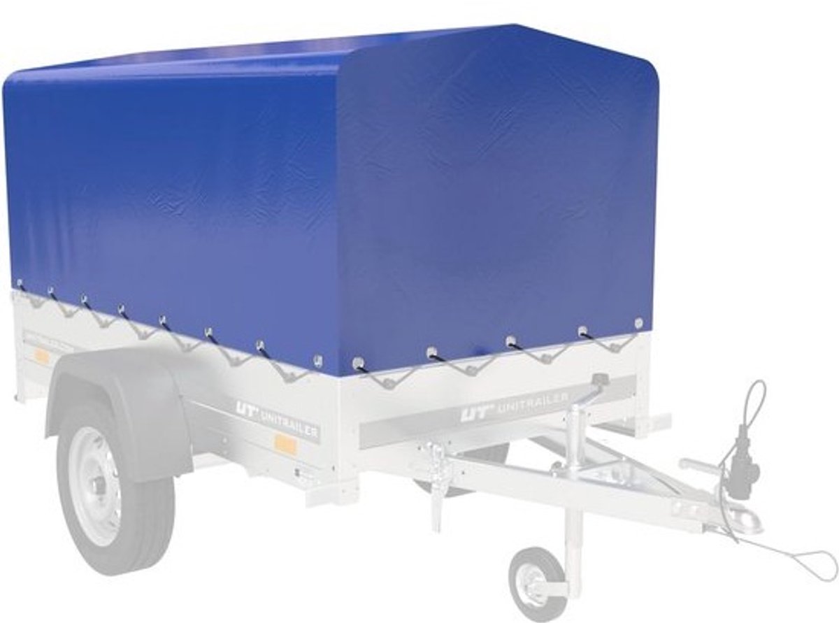 Waterdicht Aanhangwagen Zeil Blauw 80 cm Hoog voor Tandemas Aanhangers 200x106 cm