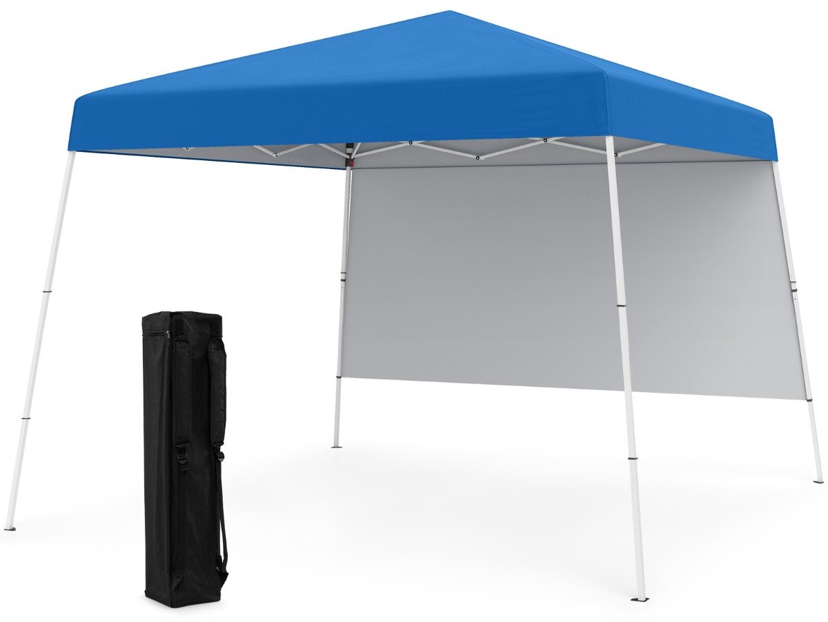 SureDeal® - Partytent - Pop Pavilion Vouwpaviljoen - Zijwand - Draagbare Rugzak - Grondankers Tuinpaviljoen - 300x300x262 cm - Blauw