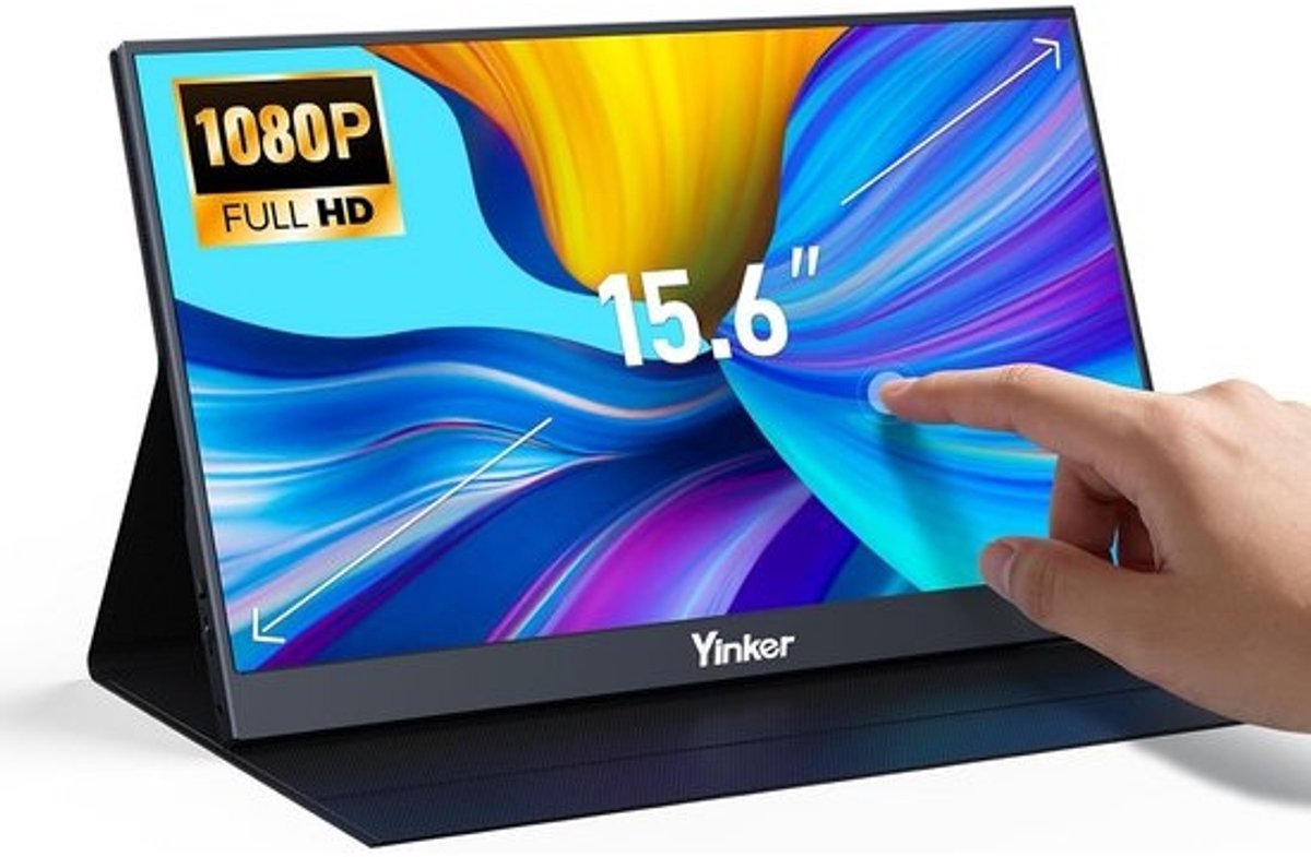 15,6 inch draagbare touchscreen monitor voor laptop