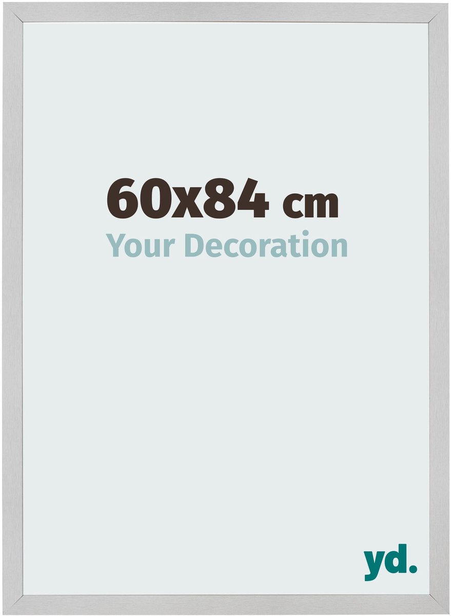 Your Decoration - Fotolijst 60x84 cm - MDF - Edelstaal - Bologna