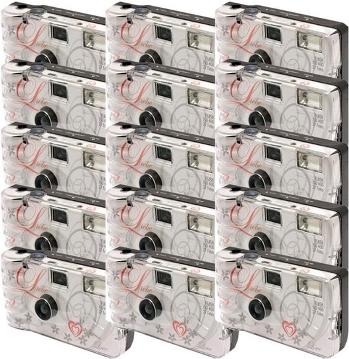 15x 1A Wegwerpcamera voor Bruiloft en Feest - 27 Foto's met Flits (15 Stuks)
