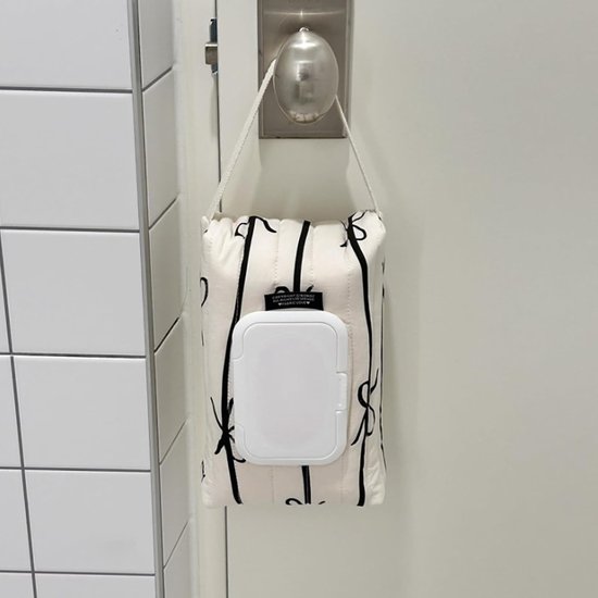 Babydoekjes Dispenser - Vochtig Doekjes Houder - Hygiënisch Opbergen - Met Klepdeksel - 24 x 15 x 6 cm - Ivoor — afbeelding 4