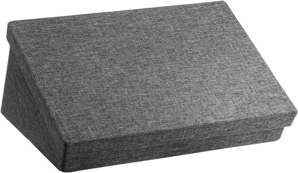 Verstelbare Voetenbank - Voetsteun Kantoor - Verbeteren Houding - Met Opbergruimte - 46x34x19cm - Grijs