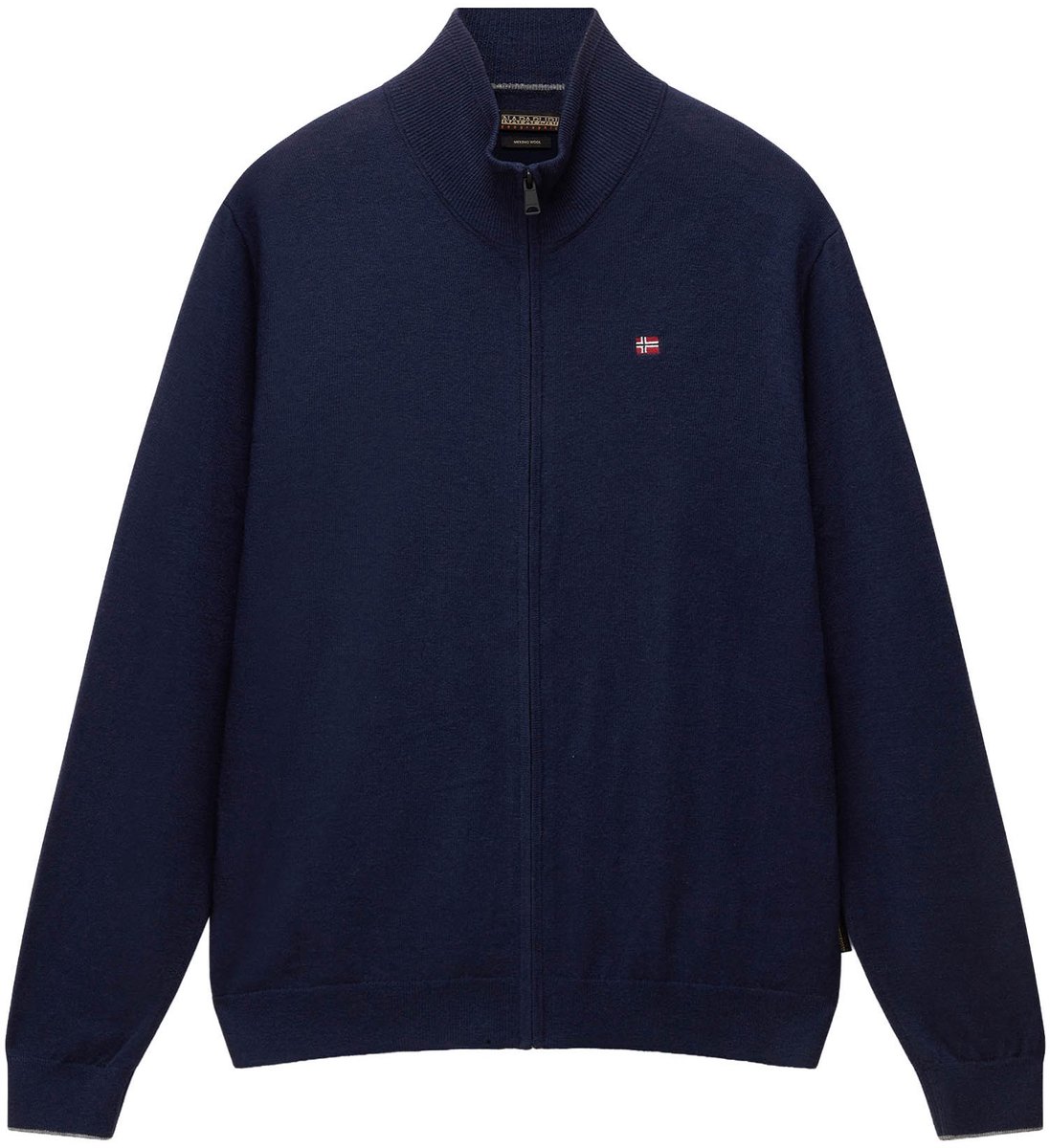 Geborduurd Overhemd Met Rits Blauw