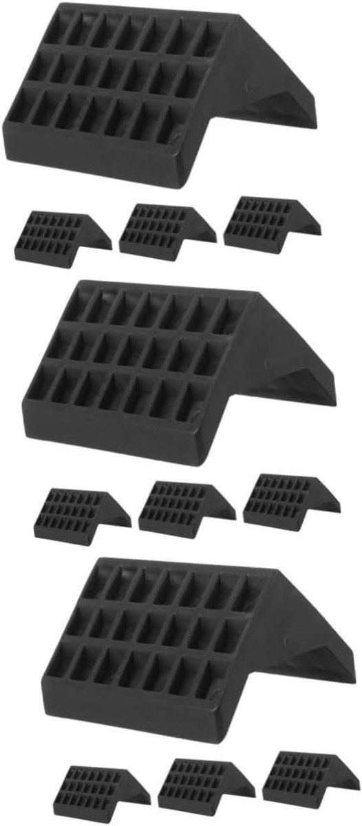 Tafeltennistafel Hoekbeschermers - Tafelbeschermers - Tafel Beschermen - Duurzaam Kunststof - 8 Stuks - Zwart