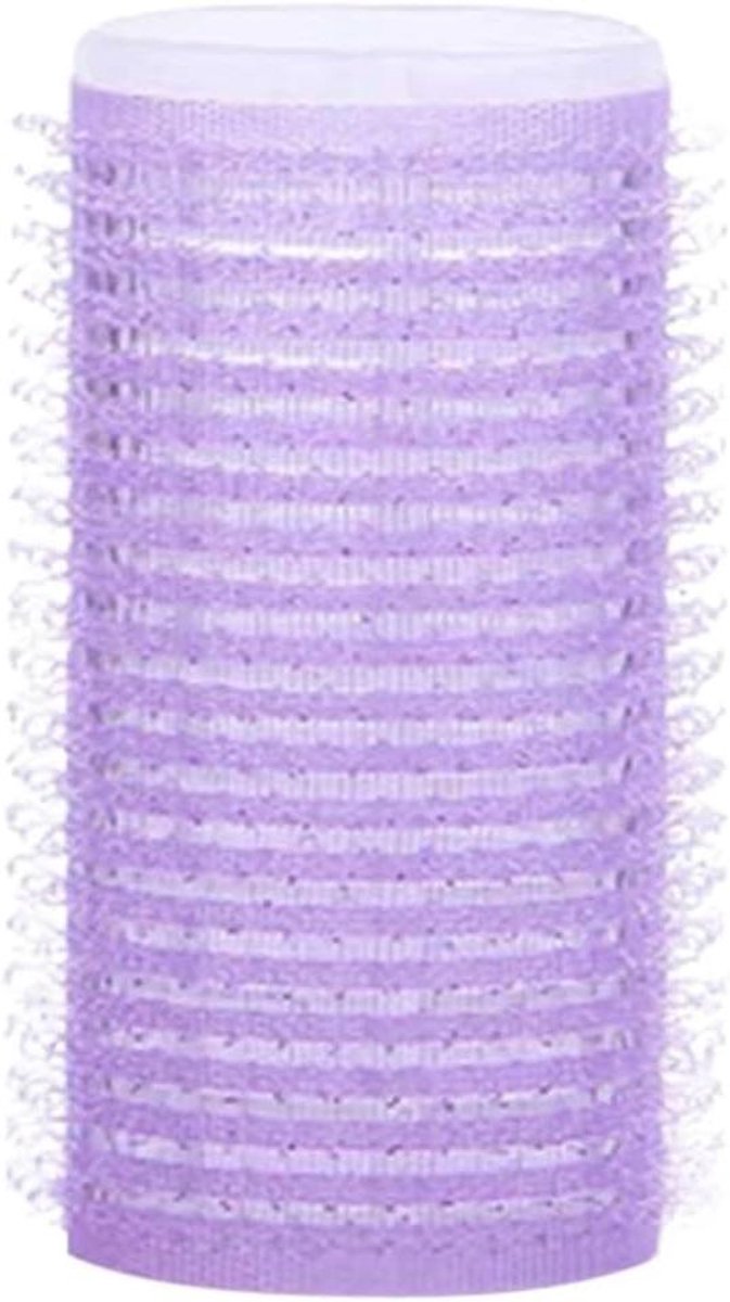 Haarrollers Zelf Grip - Magic Curlers Kappers - Haar Krullen Maken - Hitteloos Ontwerp - 20 cm - Paars