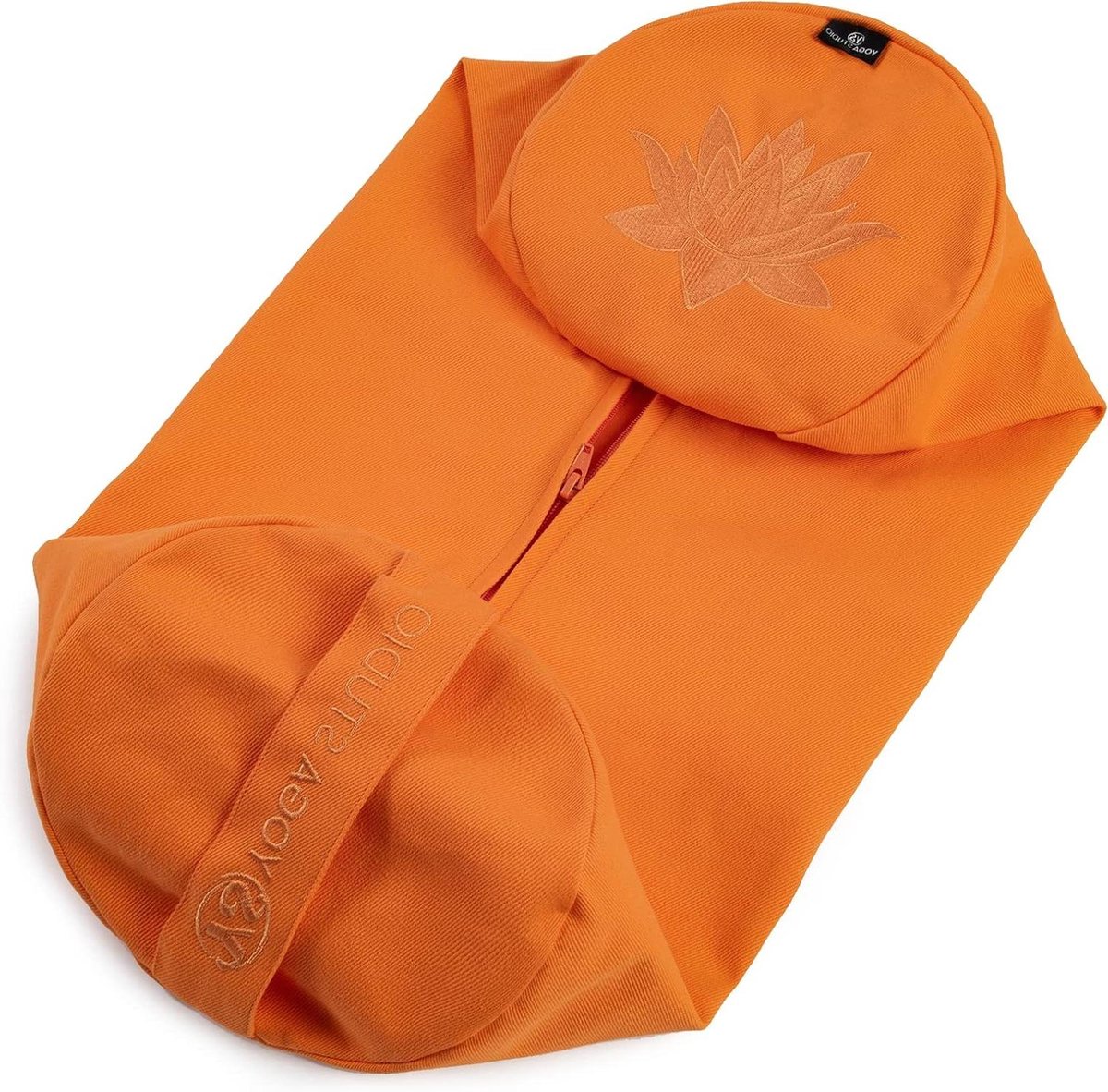 Yoga Bolsterhoes - Yoga Kussenhoes - Yoga Beoefenen - Biologisch Katoen - 61x23 cm - Saffraan
