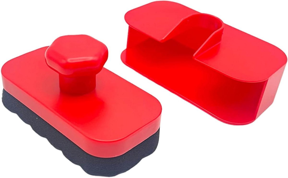 Banden Glans Applicator - Autospons Deksel - Banden Onderhoud - Geïntegreerde Dop - 14.2x7.5x7.2cm - Honingraat
