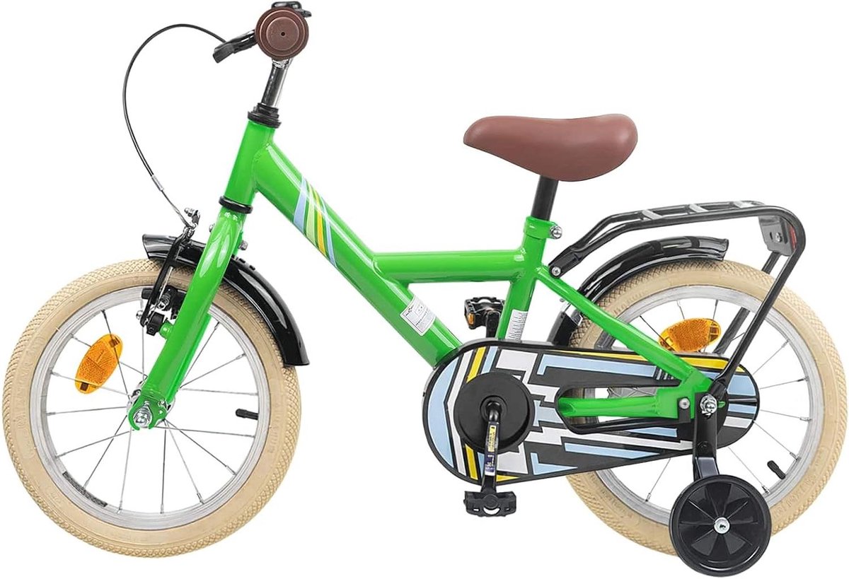 Kinderfiets sfiets sfiets Buiten Spelen Verstelbaar Stuur Zadel 16 Inch Groen