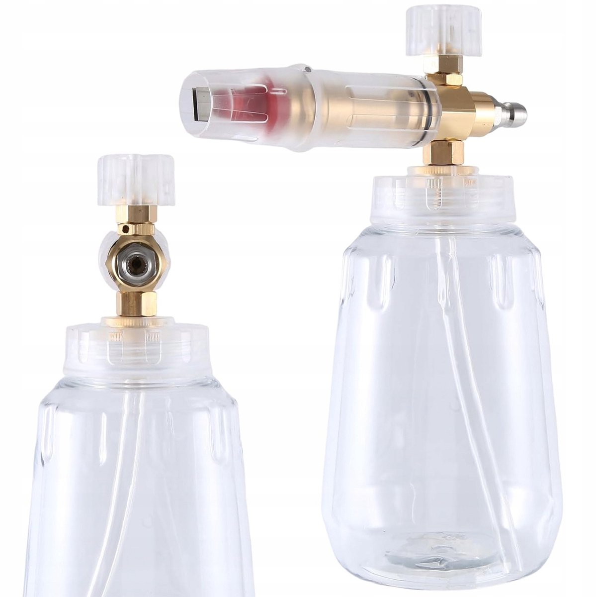 Rosfix Schuimpistool Spuitmond 1,2 mm - Transparante 1 l Tank - Messing Korpus, 1/4'' QRC