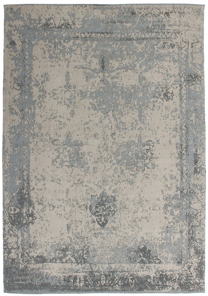 Padiro laagpolig vloerkleed 120 x 170 cm - grijs - modern abstract design - geschikt voor vloerverwarming - van katoen en polyester