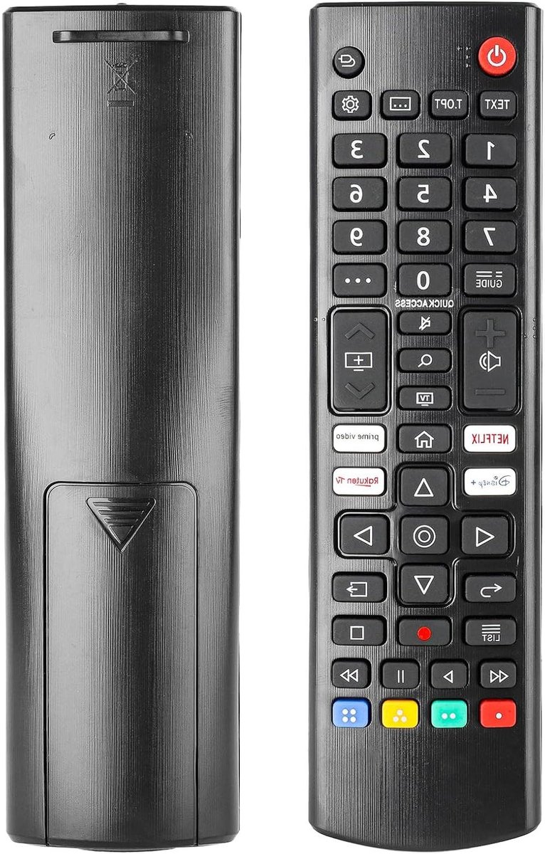 Afstandsbediening TV - Vervangende Controller - TV Bediening - Geen Programmering Nodig - 10 Meter Bereik - Zwart