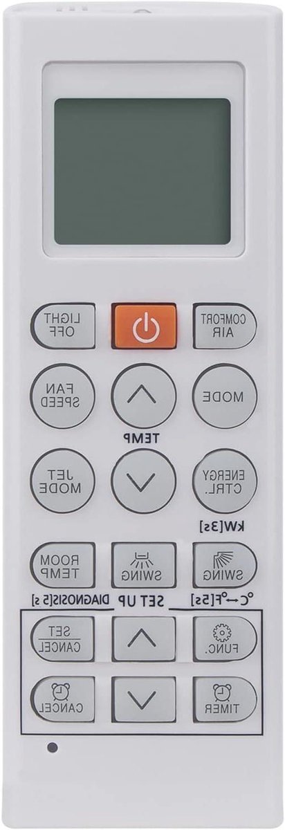 Afstandsbediening Airco - Afstandsbediening Airconditioner - Airco Bediening - Geen Programmering Nodig - 10 Meter Bereik - Wit
