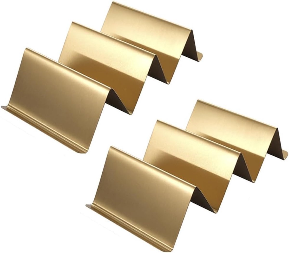 Tacohouder - Goud - 22,5 x 10 x 5,3 cm - RVS Tacohouder voor 2 Taco's - Voor Taco Avond