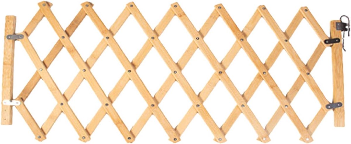 Hondenhek - Babyhek - Veiligheid Thuis - Opvouwbaar - 25-110 cm - Naturel