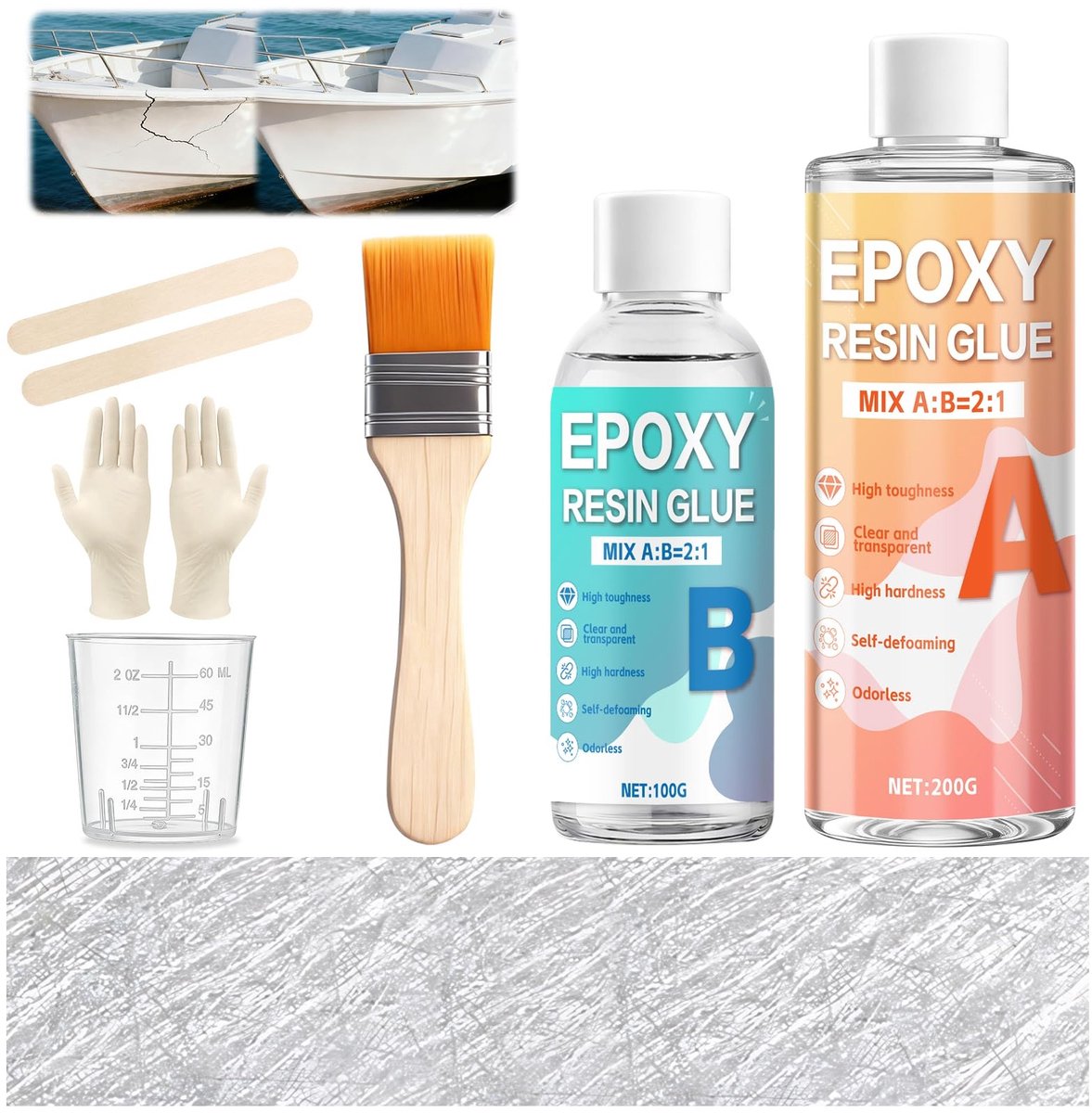 Omgoods - Reparatieset voor Polyester en Fiberglass