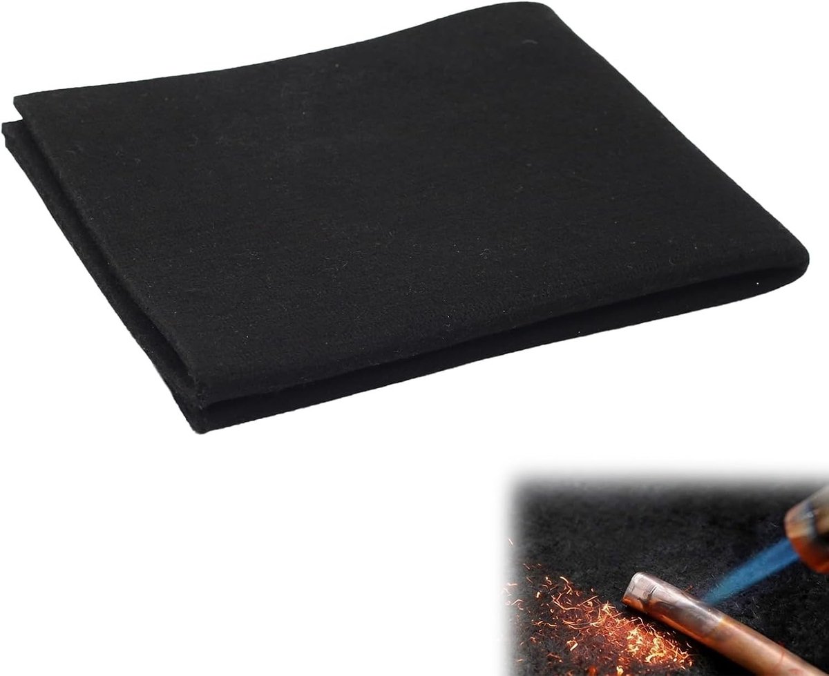 Hittebestendige isolatiemaat van 45 x 60 cm, ideaal als brandwerende mat voor lassen en vuurveiligheid, biedt optimale bescherming tegen hoge temperaturen