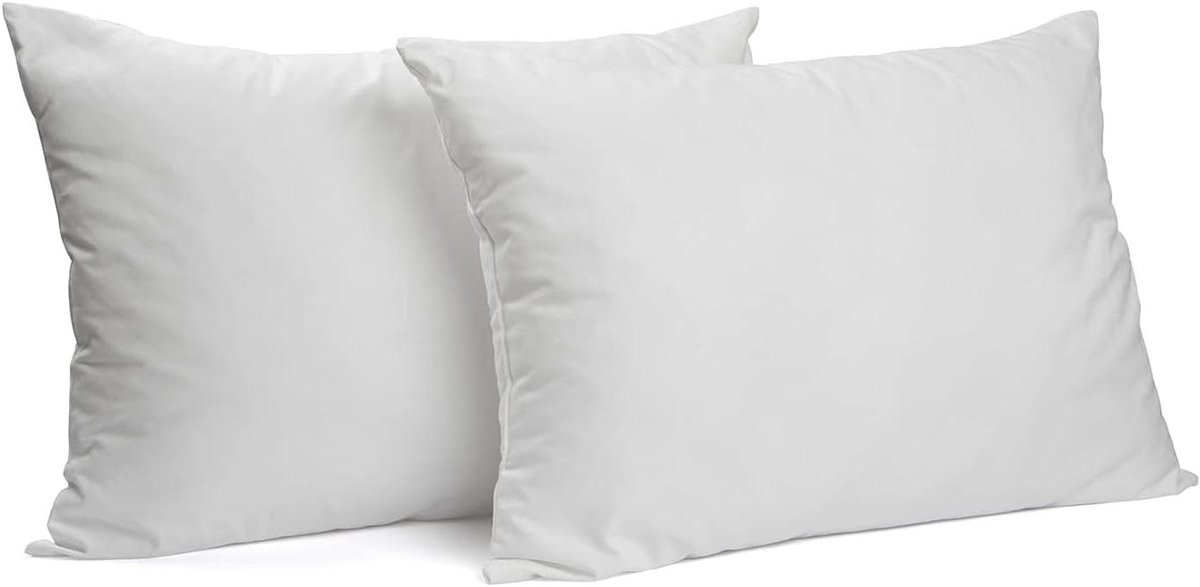 SnelShoppen - Kussensloop Hotel Sluiting Percale Katoen - Wit 60x70cm - Luxe Kussensloop voor Slaapkamer, Guestroom, Hotelgebruik