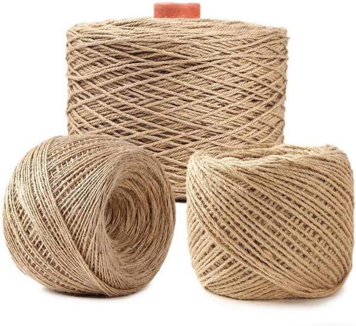 Natuurlijk Jute Touw - Hennep Draad - Ambachtelijk Gebruik - Hoge Kwaliteit Jute - 50 Meter - Natuurlijk
