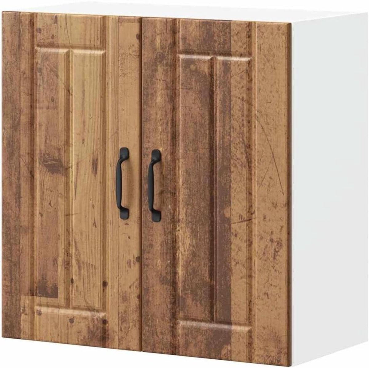 Keukenhangkast - Wandkast Keuken - Keuken Organiseren - Vocht- en scheurbestendig - 60 x 31 x 60 cm - Oud Hout