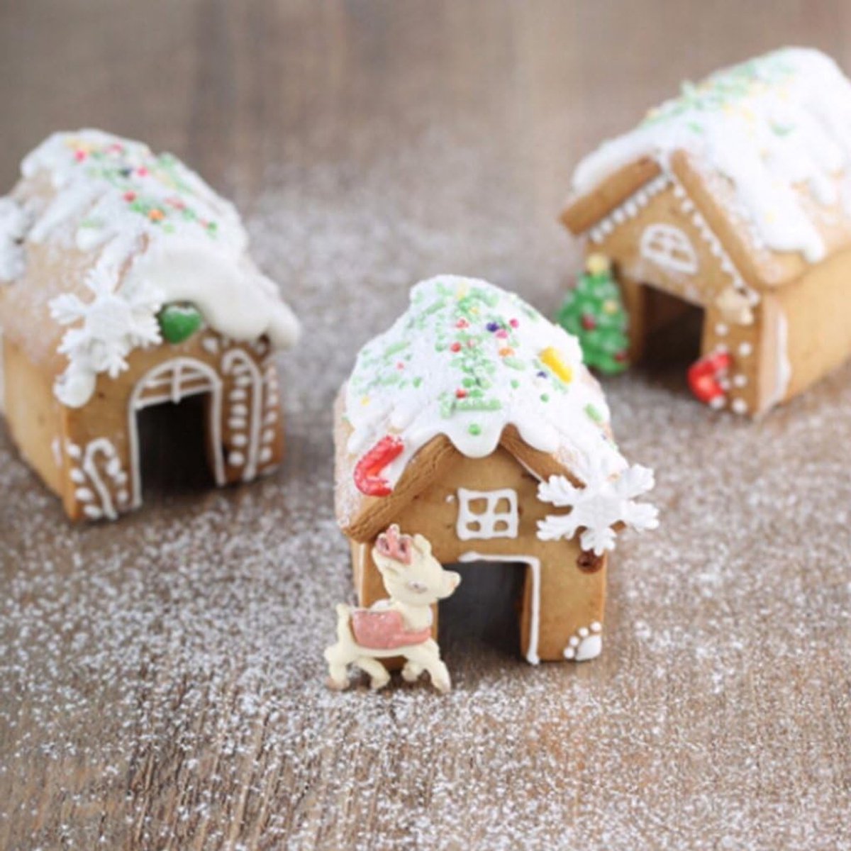 Set van 3 Koekjessnijders voor Kerstmis - Roestvrij Staal, Perfect voor Gingerbread Huis en Bakken