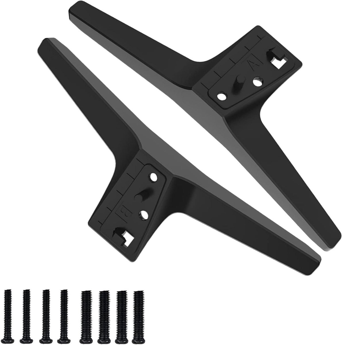 TV Stand Benen - Voetjes Vervanging - TV Plaatsen - Inclusief Schroeven - 49-55 Inch - Zwart