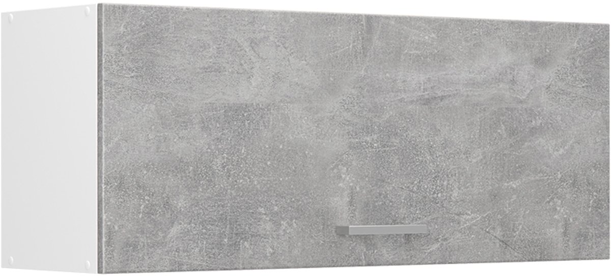 Vicco Hangkast R-Line, Beton/Wit, 100 cm Plat