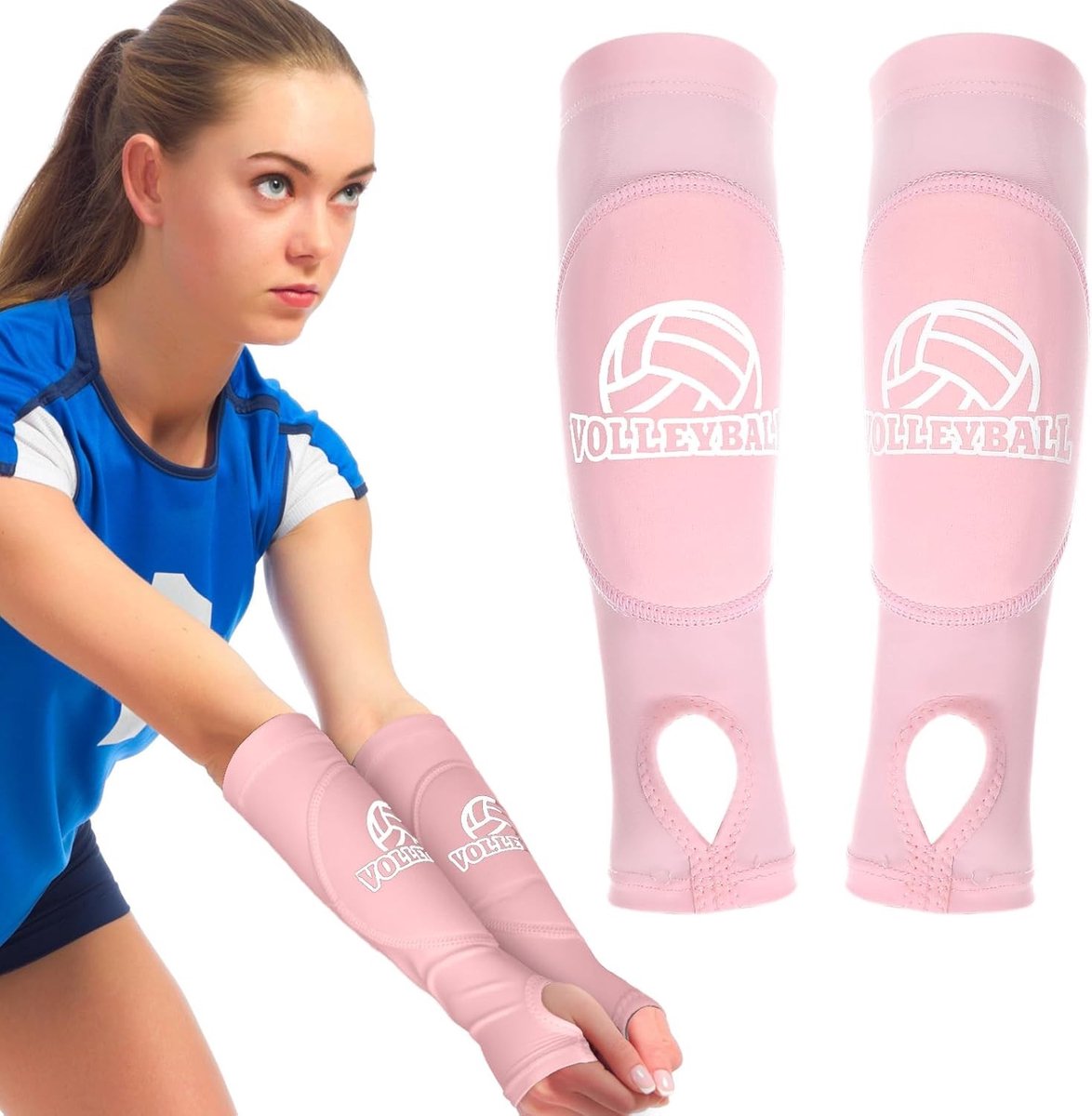 Volleyball Arm Sleeves voor Bescherming van de Onderarm met Schuim Pads voor Passeren en Aanraken