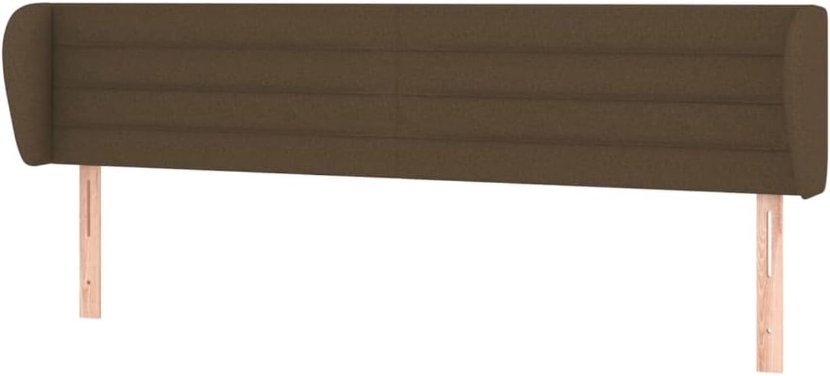 Hoofdbord met Randen - Bed Hoofdbord - Slaapkamer Inrichten - Verstelbare Hoogte - 183 cm Breed - Donkerbruin