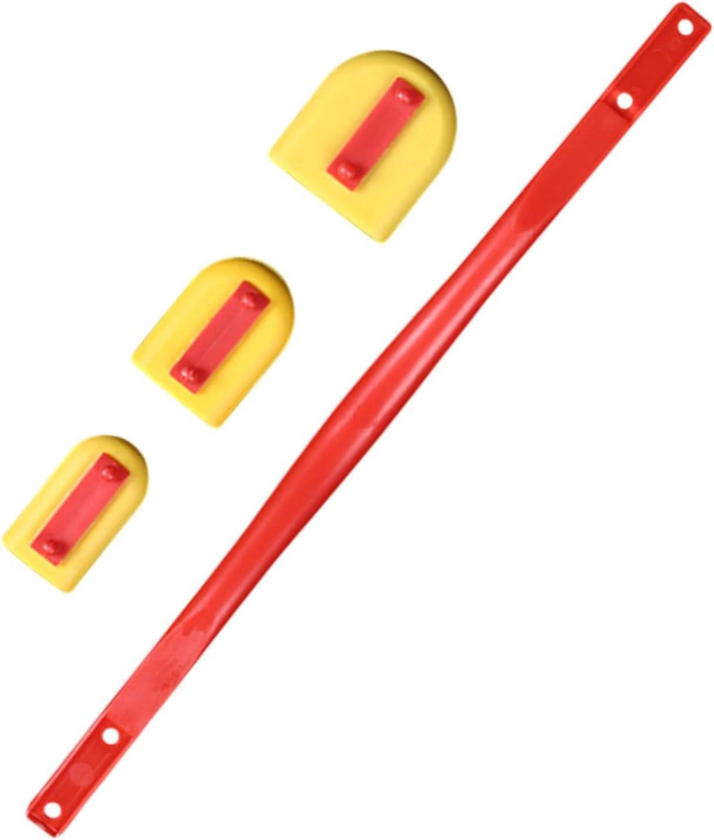 Voegenafwerkgereedschap - Voegentrekkerset Afwerker - Badkamer Keuken Afwerken - Afneembare Schraperkoppen - 25 cm - Grijs