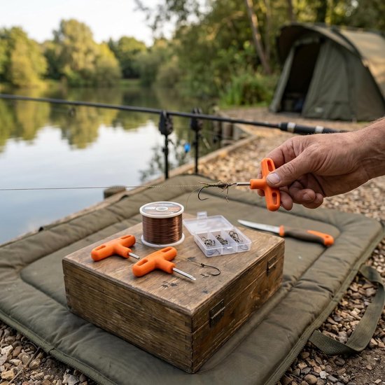 Set van 3 Vislijn Knooptrekkers - Handige Gereedschappen voor Hengelsport, Baiting en Fileren — afbeelding 2