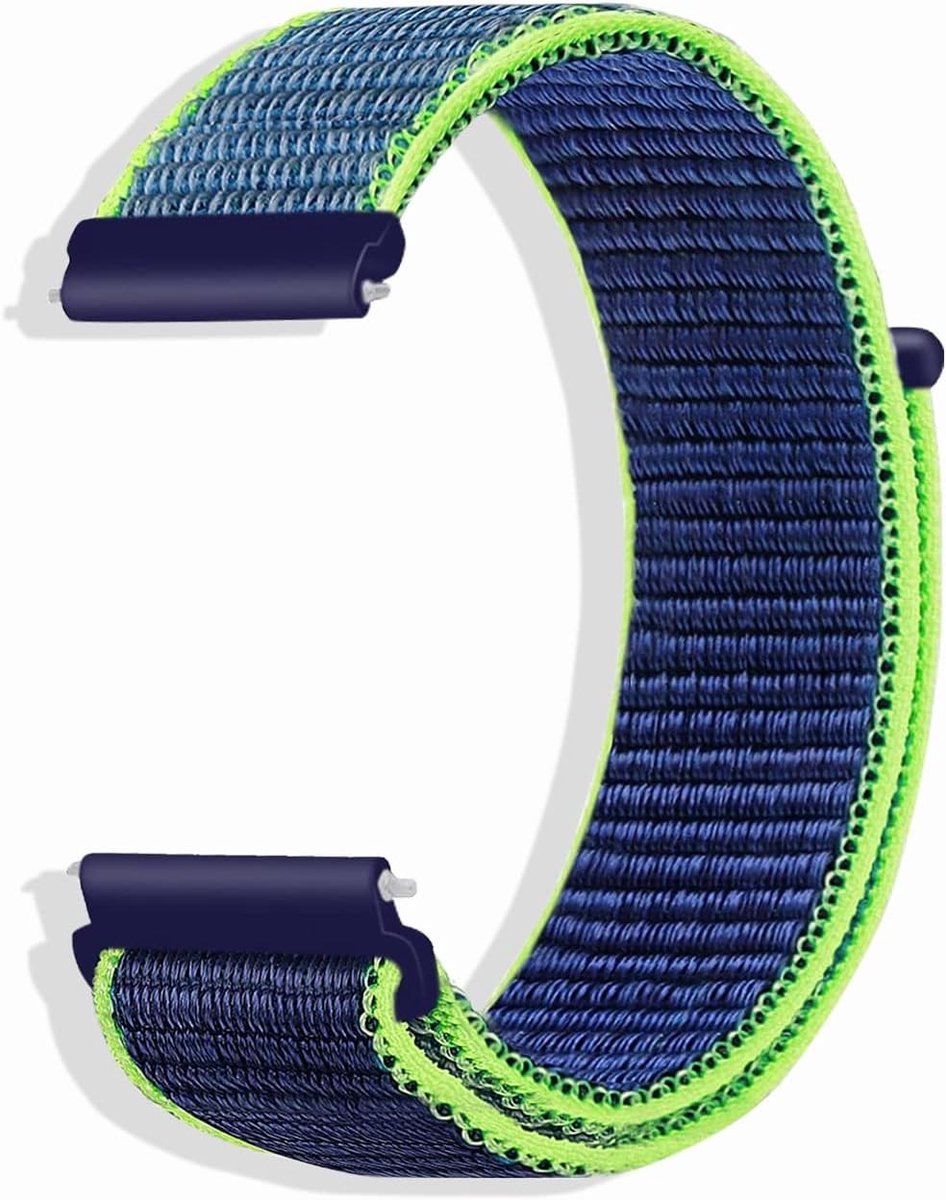 Verstelbare Nylon Vervangarmband voor Smartwatch - Geschikt voor 20 mm, 18 mm en 22 mm - Comfortabel en Duurzaam voor Mannen en Vrouwen
