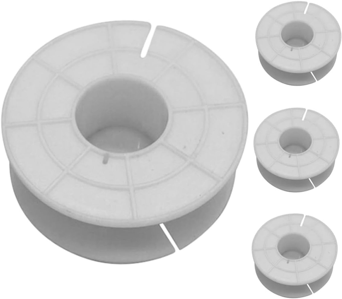 Kabelhaspel - Wit - 8 x 8 x 3 cm - Kunststof Multifunctionele Kabelhaspel - Voor Audio en Thuisbioscoop
