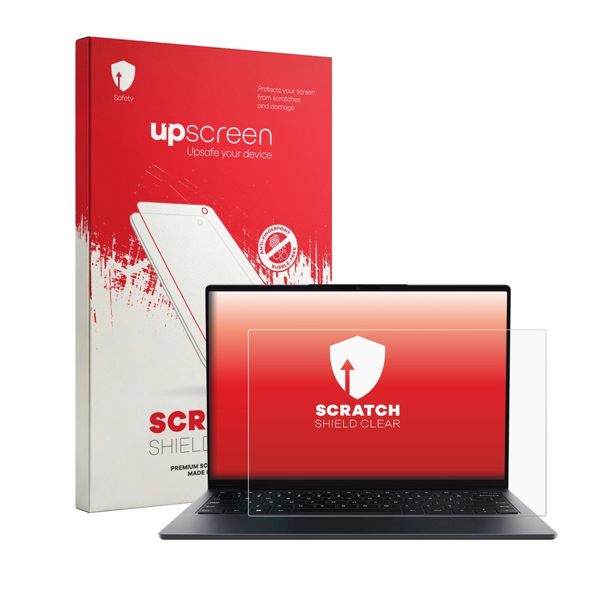 upscreen - Screenprotector voor Chuwi UniBook - Folie Beschermfolie transparant