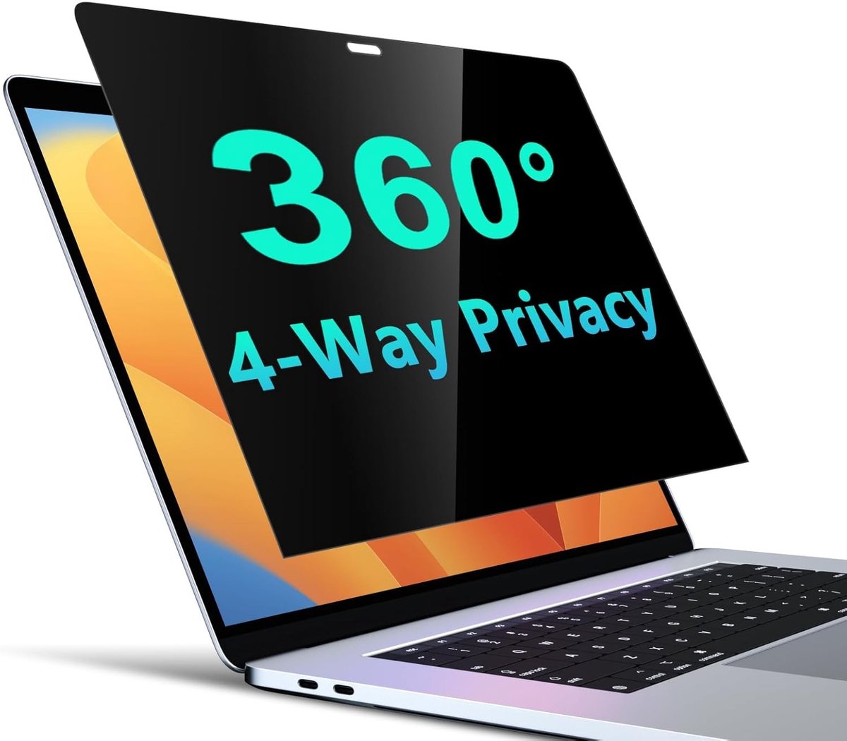 Privacyscherm voor laptop - Mat Zwart - 13 Inch - Anti-Spy Filter met Blauwlichtfilter - Voor MacBook Pro en Air