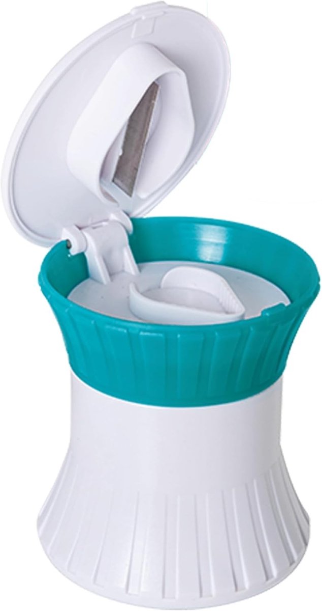 Pillenvergruizer - Wit - Ergonomisch 3-in-1 Tablettenmolen met Snijder en Opbergvak - Voor Medicijnbeheer