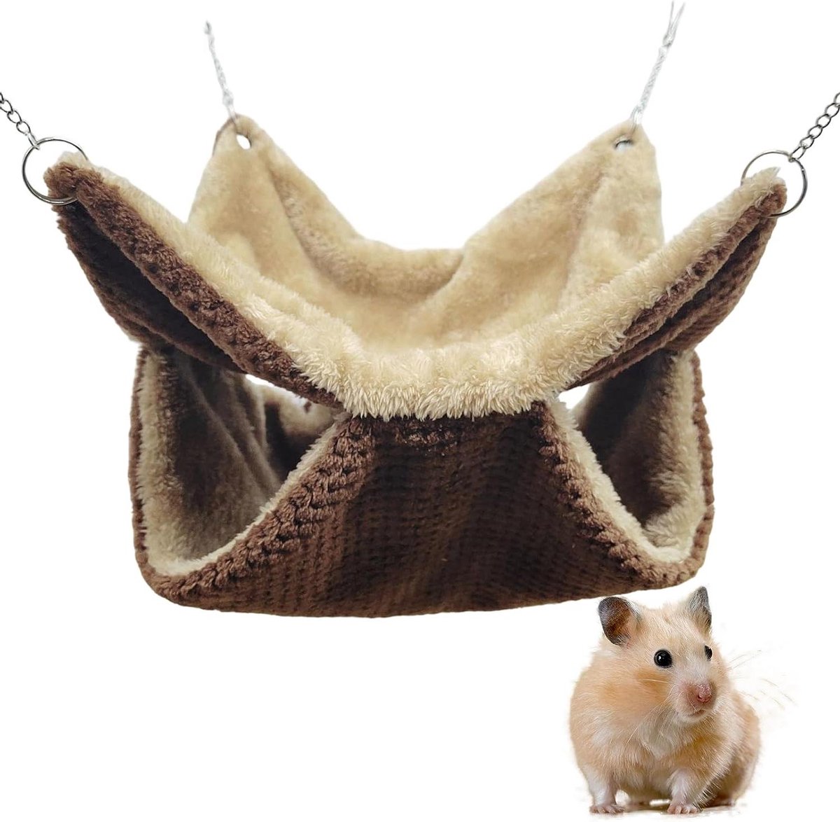 Hangmat Kleine Huisdieren - Nest Bed - Rusten Klimmen - Veilig Hoekontwerp - 20x20cm - Enkele Attribuut