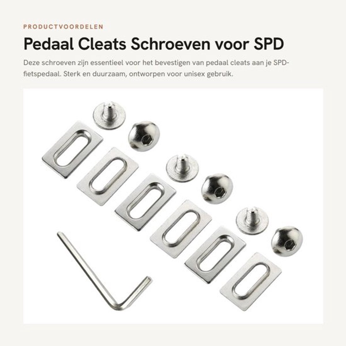 Pedaal Cleats Schroeven - Pedaal Cleats Ringen - Schoenplaatjes SPD - Schroef Set - Afstandhouder - Sterk en Duurzaam
