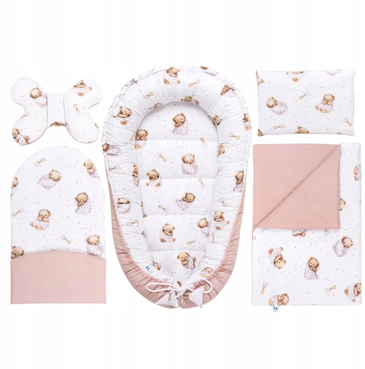 Babyset 5-delig: Cocoon, Dekentje & Meer - Katoen