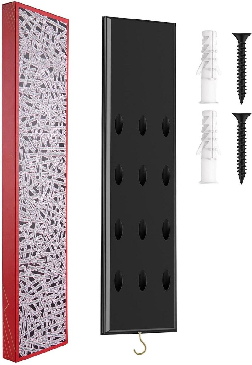 Dart Wandhouder - Dart Opberger - Darts Organiseren - Ruimtebesparend Ontwerp - 12 Darts - Houtkleur