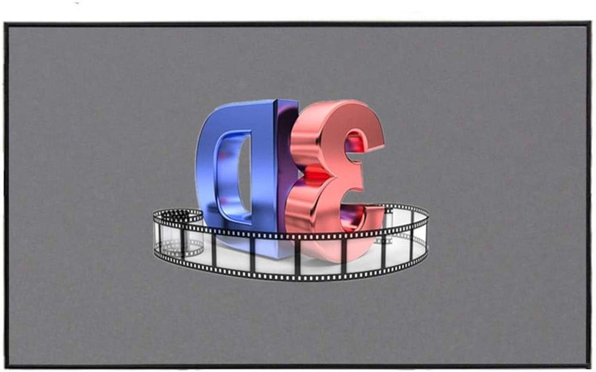 Projectiescherm - Beamer Scherm - Thuisbioscoop Creëren - Opvouwbaar en Draagbaar - 120 inch - Wit