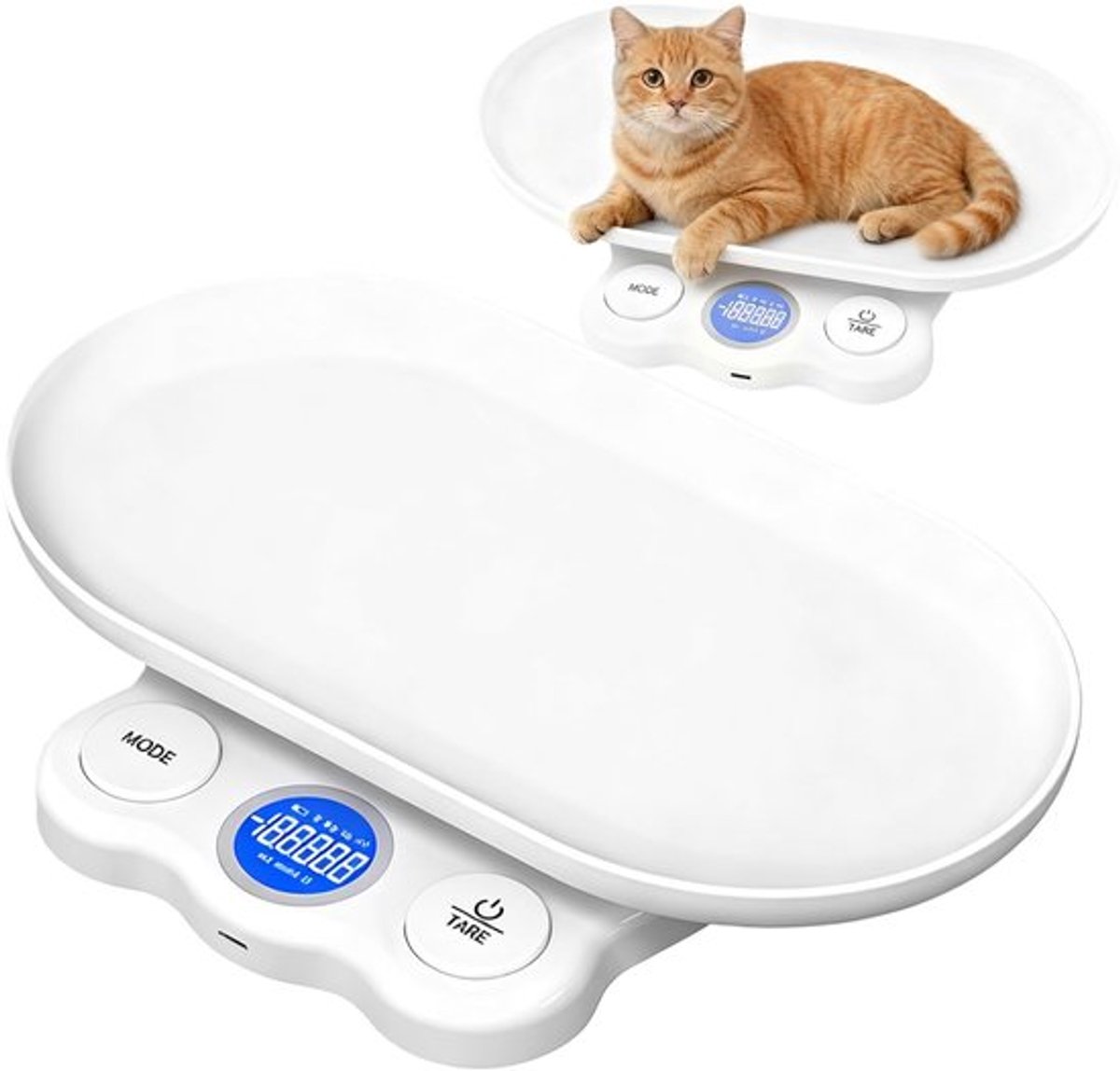 Digitale Dierenweegschaal voor Kleine Dieren tot 15 kg