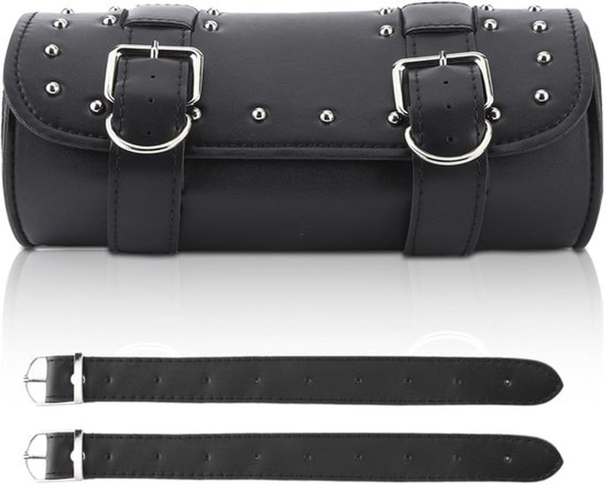Motorfiets Tas Waterdicht - PU Leren Vintage Tas - Universele Zadel Tas - Gereedschap Tas - Lichtgewicht - Eenvoudig te Installeren - Saddlebag