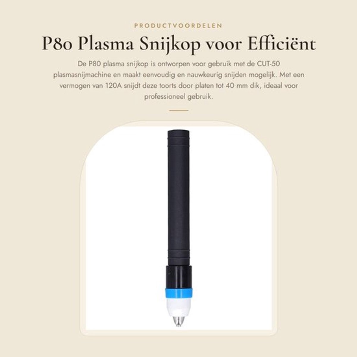 P80 Plasma Snijkop voor Efficiënt Snijden met CUT-50