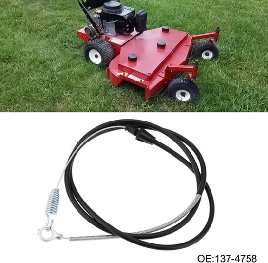 Tractie Controle Kabel 54" - Compatibel met Exmark/Toro - Roestvrij/Stijve Staalkabel - OEM 137-4758 - Voor Maaier - Soepele Installatie - Maaikabel — afbeelding 3