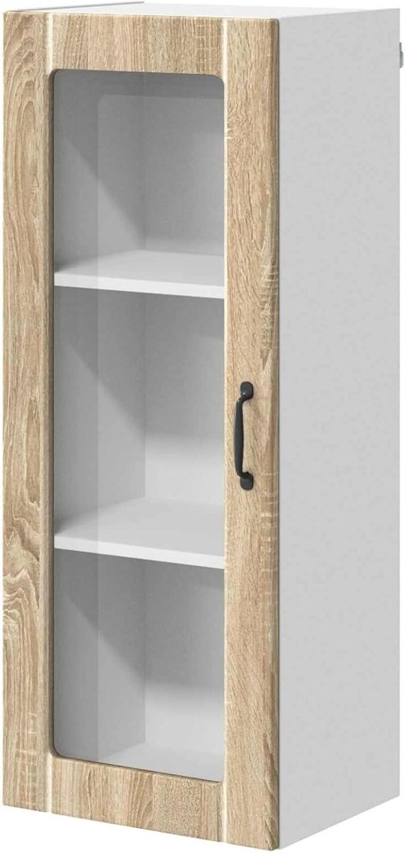 Keukenkast Wandkast - Hangkeuken Hangkast - Keuken Organiseren - Duurzaam Houtmateriaal - 40 x 31 x 100 cm - Sonoma-eiken