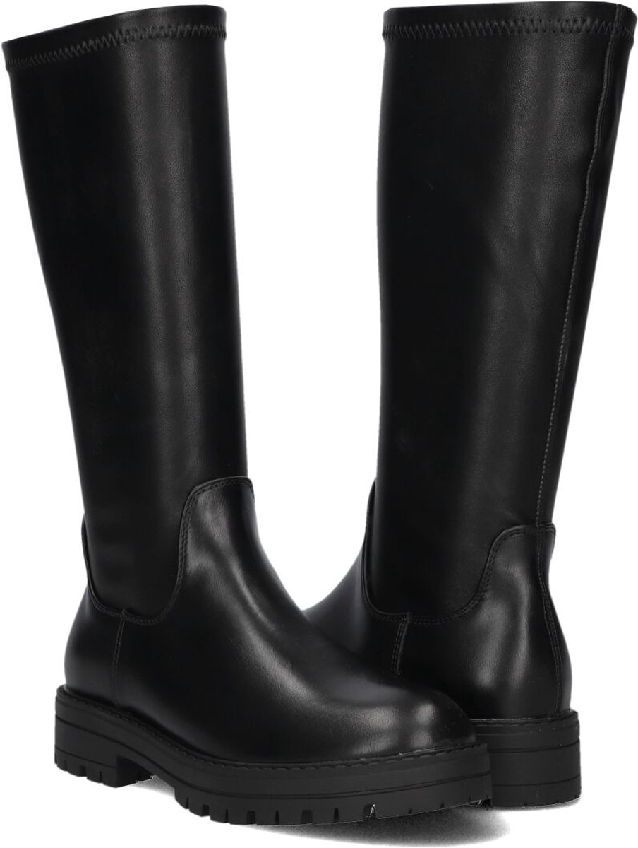 Wysh C0600-4 Laarzen - Leatherlook - Meisjes - Zwart - Maat 33